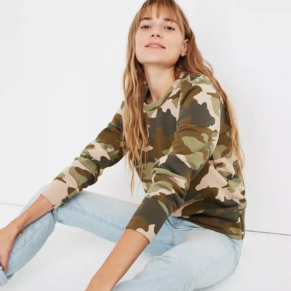 Madewell camo sweatshirt